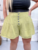 Flowy Western Range Rider Shorts In Green