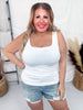 Textured Ribbed Solid Tank Tops (8 Colors)