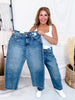 Judy Blue Petite High Waist Rigid Magic Arc Leg Jeans
