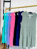 Lizzy Tiered V-Neck Wrinkle-Free Solid Dress (7 Colors)