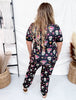 Sugar Skulls Short Sleeve and Joggers Pajama Set