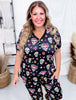 Sugar Skulls Short Sleeve and Joggers Pajama Set