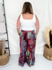 Blue & Brown Patchwork Palazzo Pants