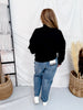 Black Mock Neck Half Zip Up Sweatshirt