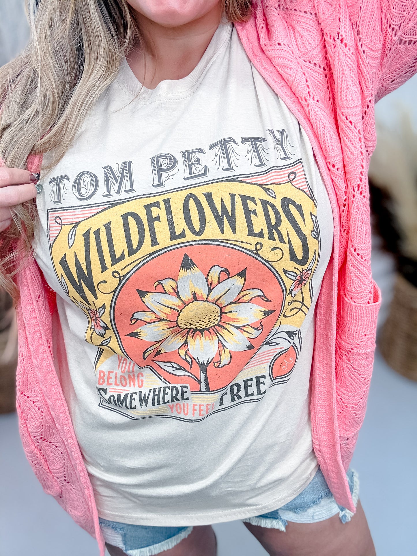 Tom Petty Wildflowers Licensed Graphic Tee