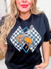 Bucking Horse Cowboy Black Graphic Tee
