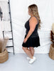 Mineral Washed Black Scoop Neck Tank Top