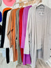 2 Piece Set With Long Sleeve Top & Cardigan (8 Colors)