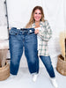 Judy Blue Core Mid-Rise Cuffed Boyfriend Jeans
