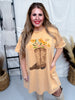 Cowboy Boot Bouquet Mineral Washed T-Shirt Dress
