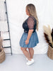 Licensed Nirvana Short Sleeve Mesh Midi Top