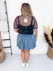 Licensed Nirvana Short Sleeve Mesh Midi Top