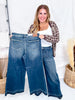 Judy Blue High-Waist Palazzo Front Patch Pocket Jeans
