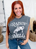 Raisin' Hell Graphic Midi Muscle Tank