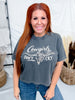 Cowgirls Don't Cry Short Sleeve Midi Graphic Tee