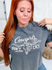 Cowgirls Don't Cry Short Sleeve Midi Graphic Tee