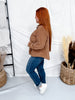 Reversible Mocha Plaid Button Down Shacket