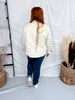 Reversible Cream & Gray Plaid Button Down Shacket