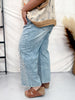 Peace Sign Patch Light Wash Straight Denim Jeans