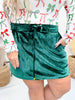 Velvet Hour Green Skort