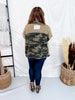 Camouflage Jacket With Lace Sleeves & Quilted Yoke
