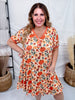 Pumpkins & Mushrooms Print Loungewear Night Dress