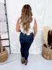 Judy Blue High Waist Tummy Control Dark Wash Skinny Jeans W/ Bandana Loop
