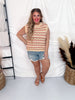 Muti Colored Stripe Sweater Vest