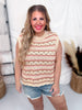 Muti Colored Stripe Sweater Vest