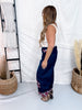 Cropped Wide Leg Jeans With Plaid Cuffs & Flower Patches