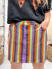 Spooky Nova Striped Denim Skirt