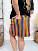 Spooky Nova Striped Denim Skirt