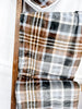 Grey & Chestnut Plaid Travel Blanket