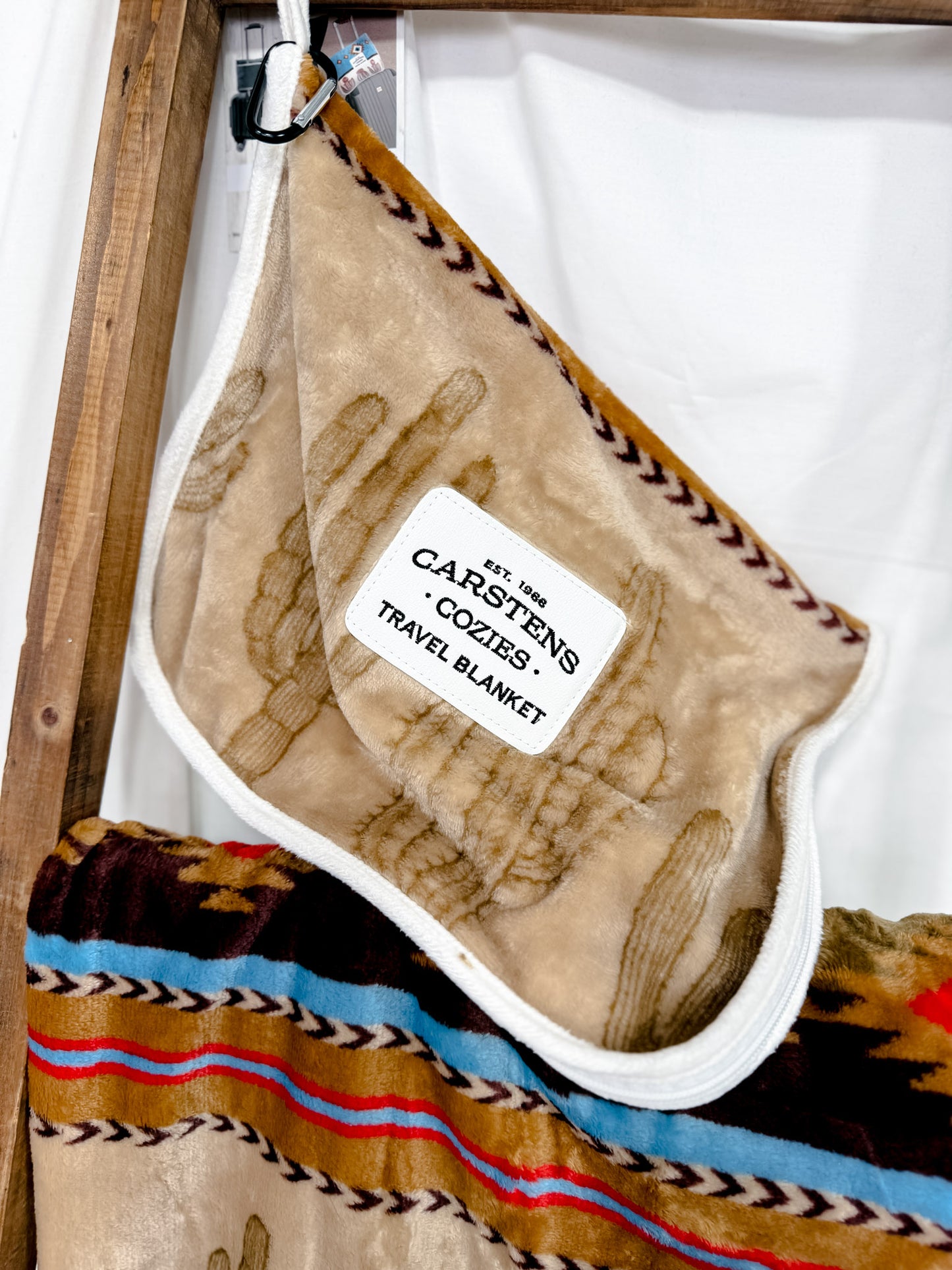 Cactus Stripe Travel Blanket