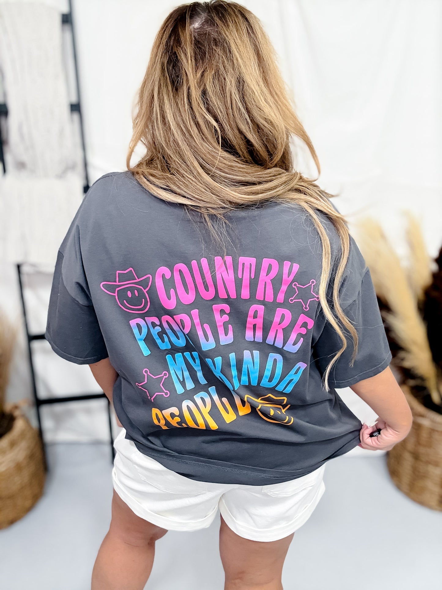 Country People Are My Kind Of People Graphic Tee