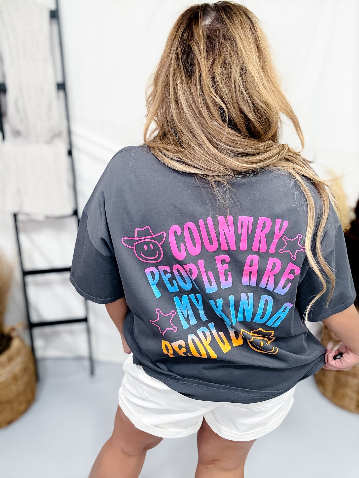 Country People Are My Kind Of People Graphic Tee