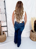 Judy Blue High Waist Tummy Control Dark Indigo Flares