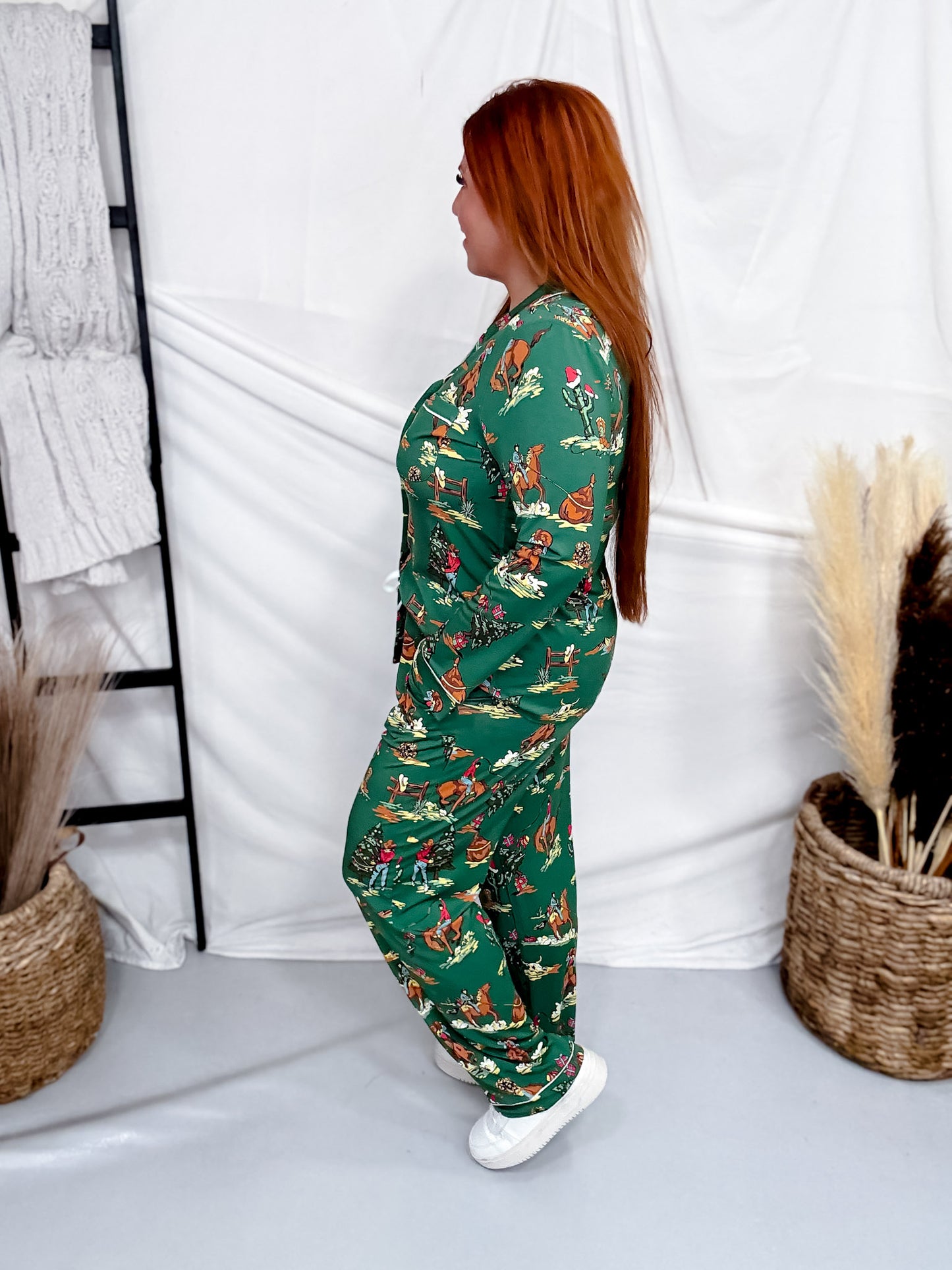 The Cowboy Christmas Long Sleeve Pajama Set