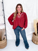 Mahogany Tunic With Embroidery