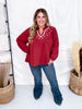 Mahogany Tunic With Embroidery