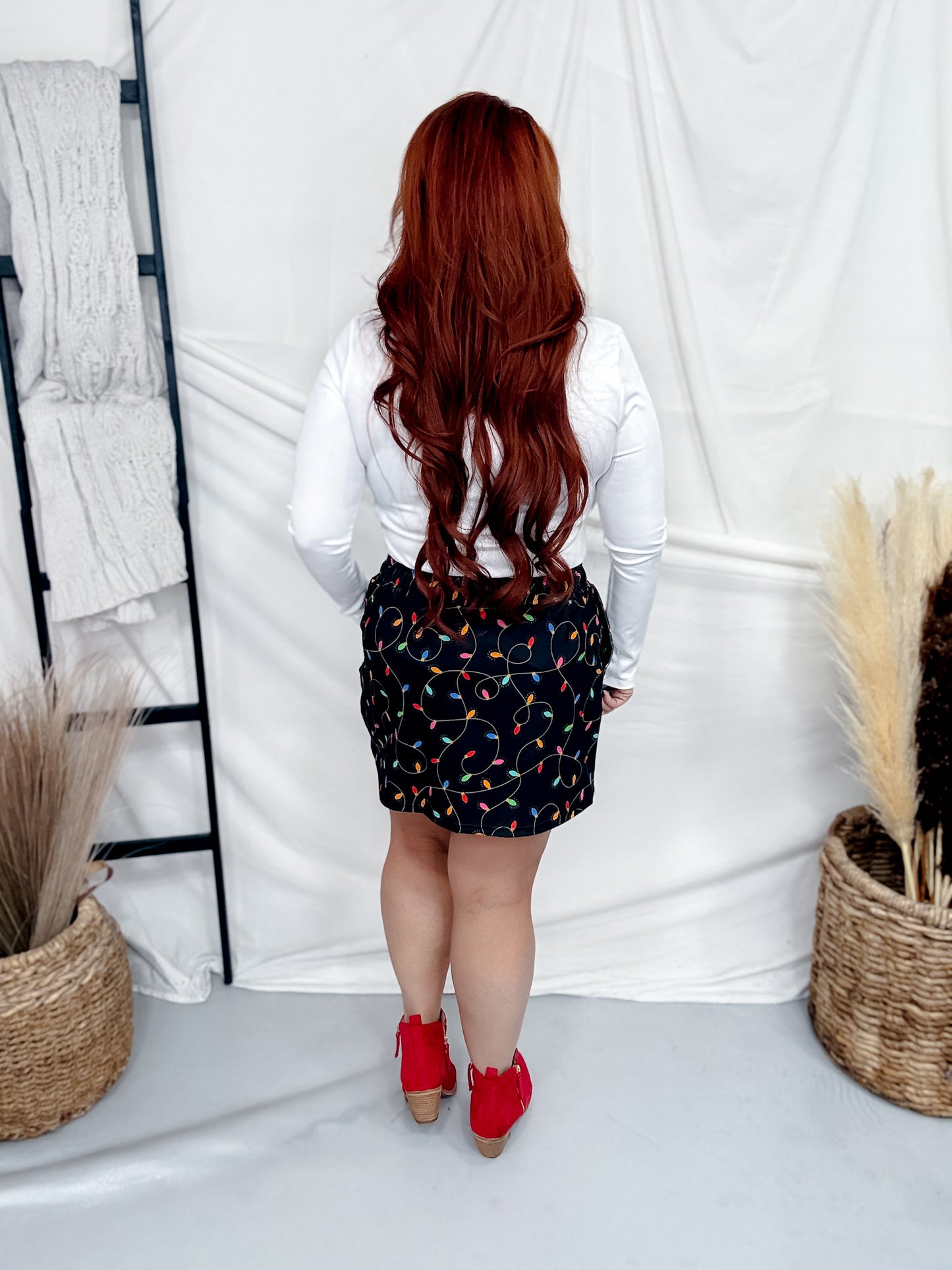 Christmas Lights Skort