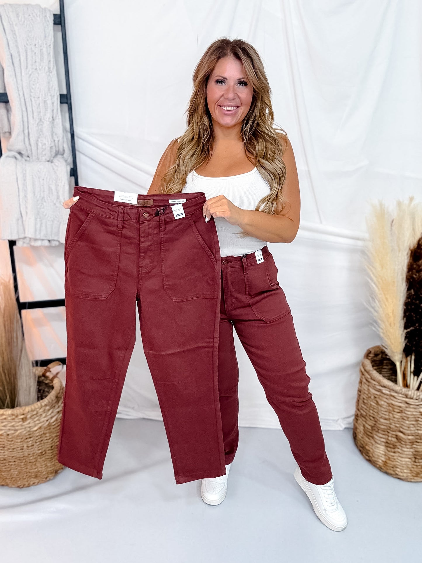 Judy Blue High Waist Spiced Apple Cider Aurora Weekender Jeans
