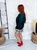 White Christmas Plaid Skort