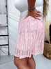 Lingo Lace Skort In Dusty Rose
