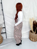 Rodeo Cowboy Print Cropped Brown Jeans