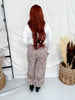 Rodeo Cowboy Print Cropped Brown Jeans