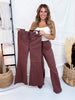 Judy Blue High Waist Cocoa Brown Flares With Lace Up Fly