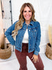 Judy Blue Rigid Magic Trucker Style Denim Jacket