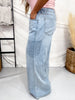 Judy Blue High-Waist Featherweight Palazzo Shadow Pocket Jeans