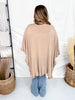 Khaki Ruffled Hem Open Front Cardigan
